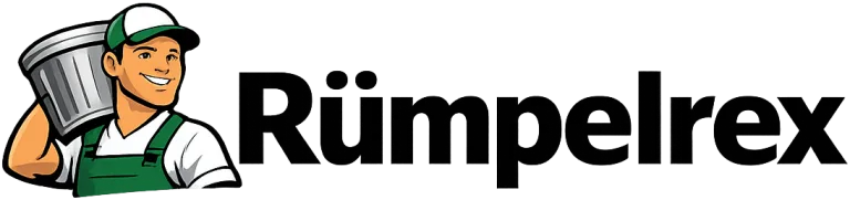 Rümpelrex Logo Schriftzug für Entsorgungsservice