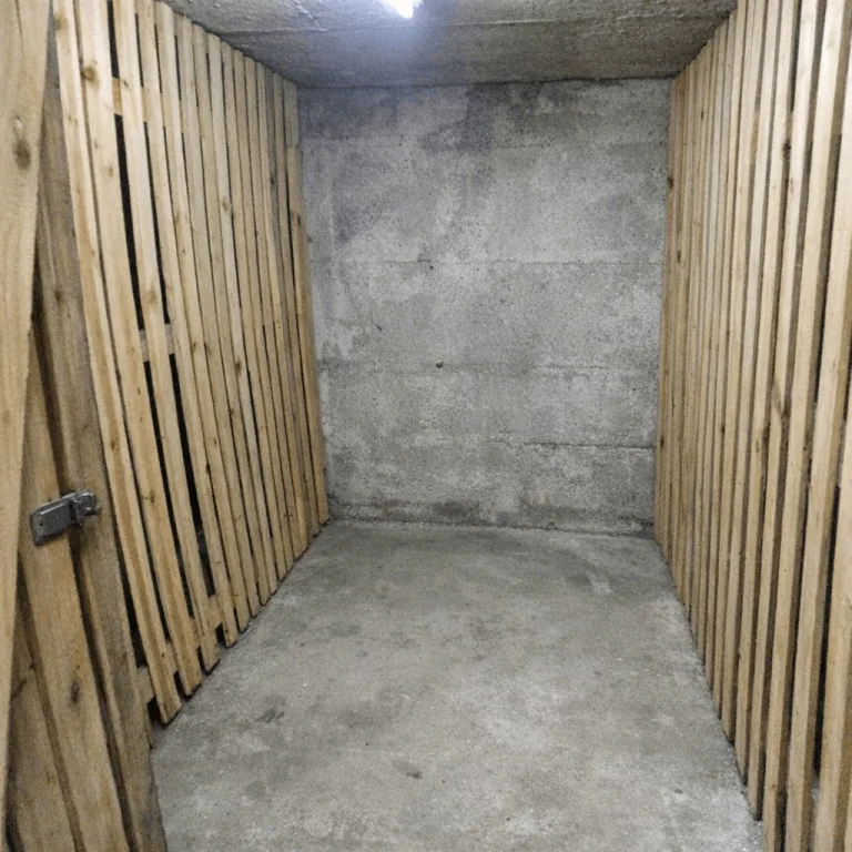 Ausgeräumter Kellerverschlag