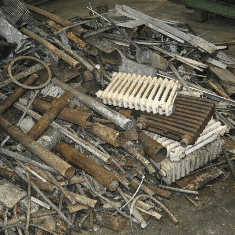 Rohre und Metallschrott